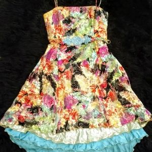 Ginger & Java Vintage Colorful Party Dress